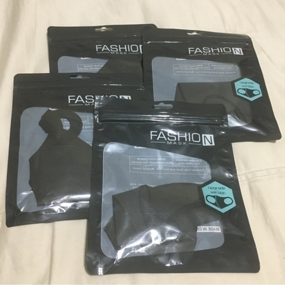 Black face masks